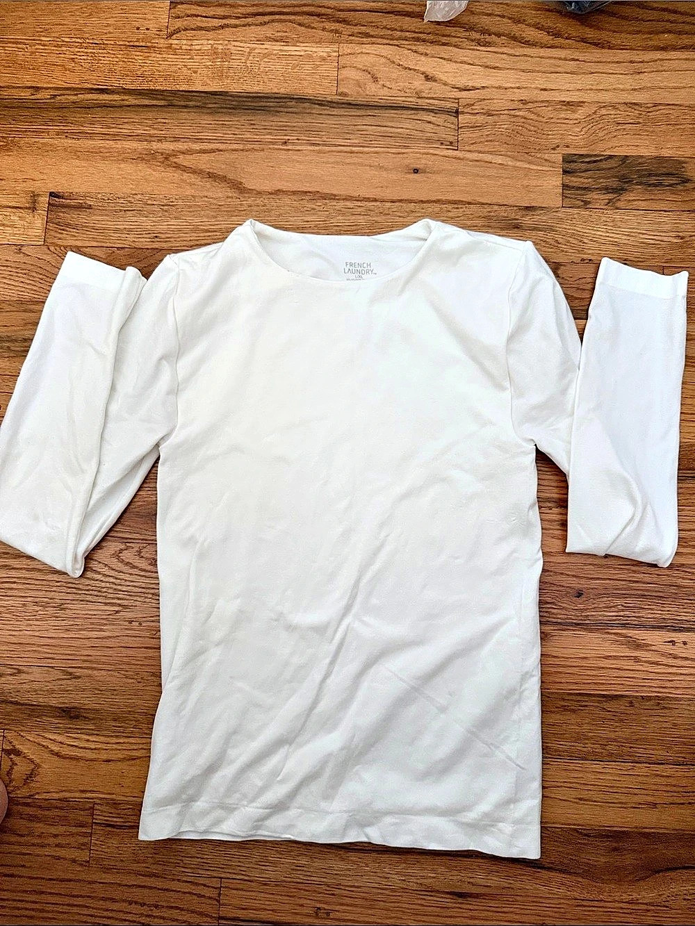 French Laundry Long Sleeve Tee White XL